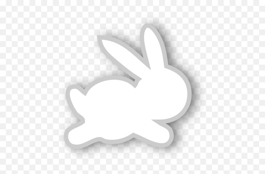 White Scrap Bunny Png Rabbits And Hares Emoji,Bunny Emoji Text Symbol