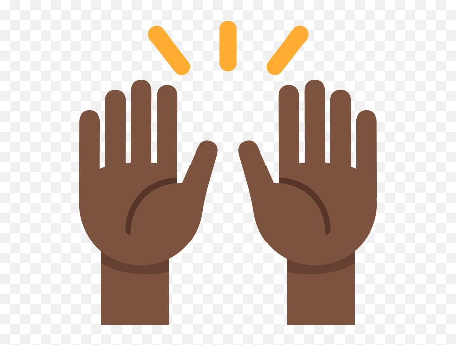 Twemoji2 1f64c Black Hands Up Emoji,Arms Raised Emoji free