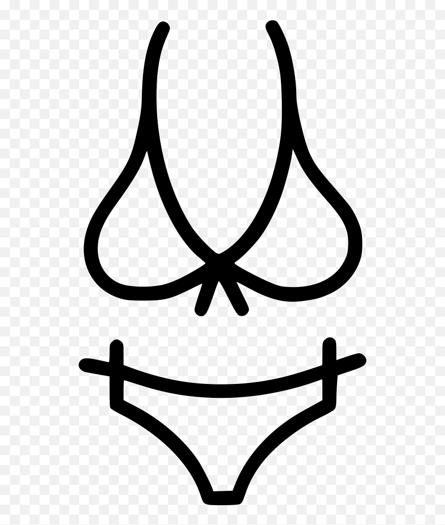 Cloth Women Bra Panties Under Garments Svg Bra And Panty Black And