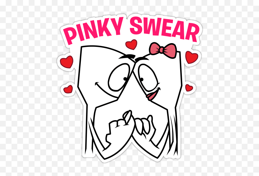 Love Stickers For Facebook And Social Hike Stickers Pinky Swear Emoji