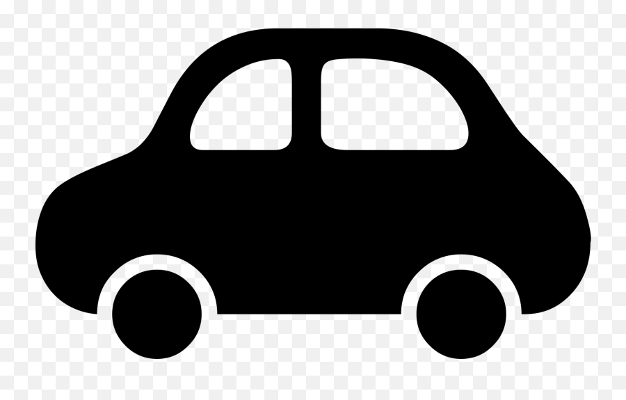 Open Car Black And White Emoji,Car Emoji free transparent emoji