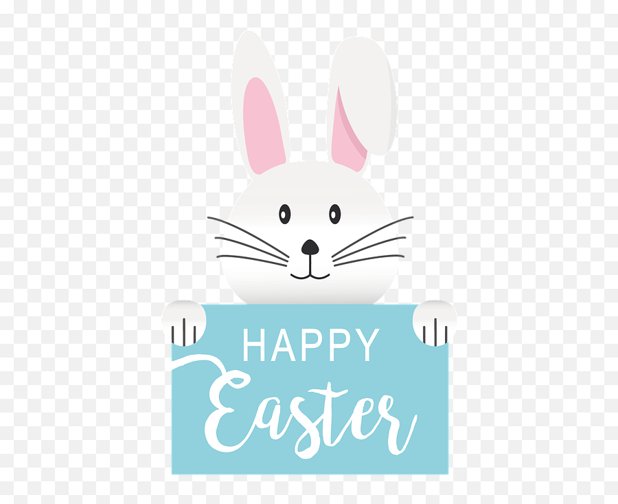 Happy Easter Bunny Cartoon Emoji,Rabbit Egg Emoji free transparent