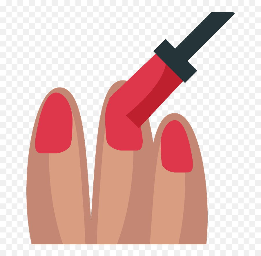 Nail Polish Emoji Clipart Free Download Transparent Png,Emoji Nail Art