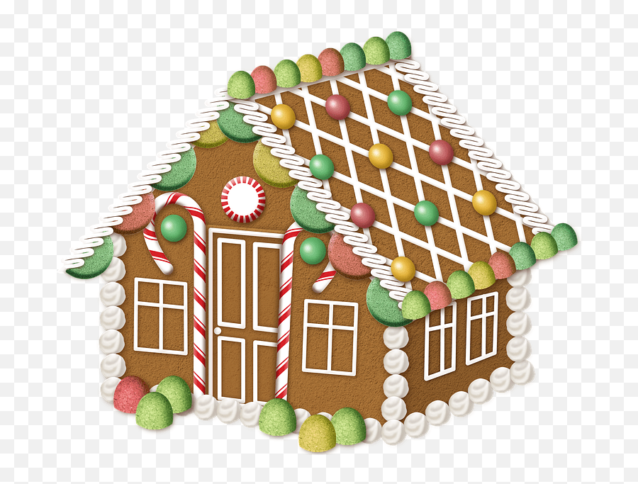 Gingerbread House Christmas Sweets Casa De Gengibre Png Emoji,House