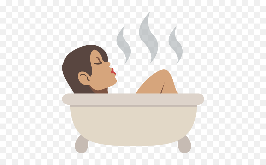 Bath Medium Skin Tone Emoji Emoticon Bathtub Girl Emoji free transparent emoji