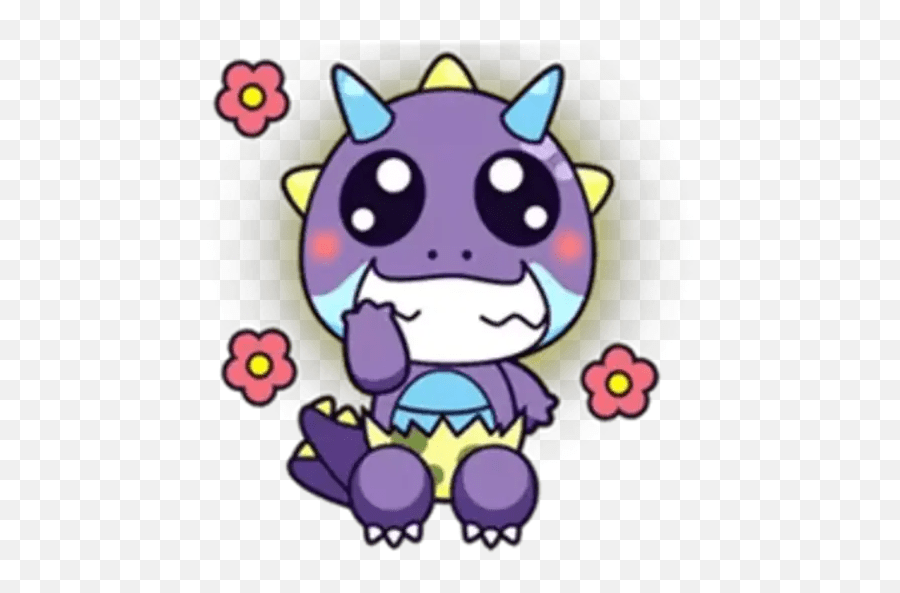 Dino Violeta Calaamadaha Dhejiska Ah Ee Loogu Cartoon Emoji,Purple