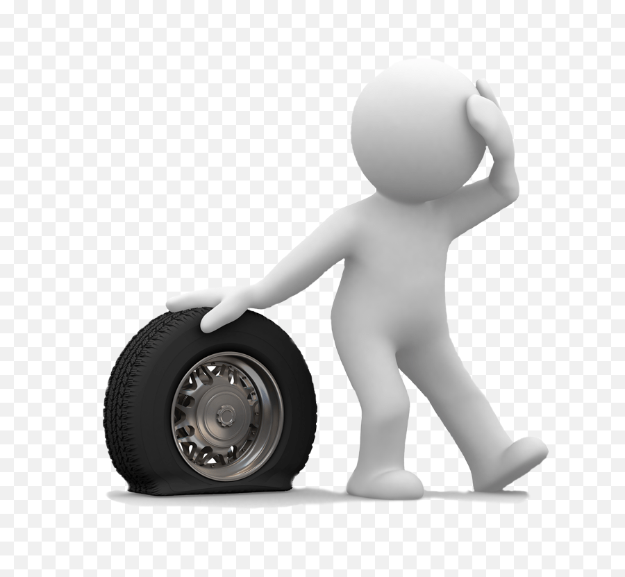 Flat Tire Emoji Images 3d Man Flat Tire Roadside Assistance,Tire