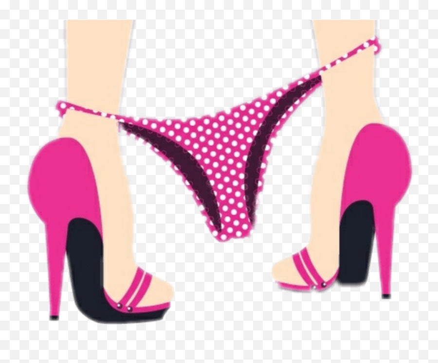 Panty Sticker Cute Girly Pink Tumblr Legs With Painties Vector Emoji