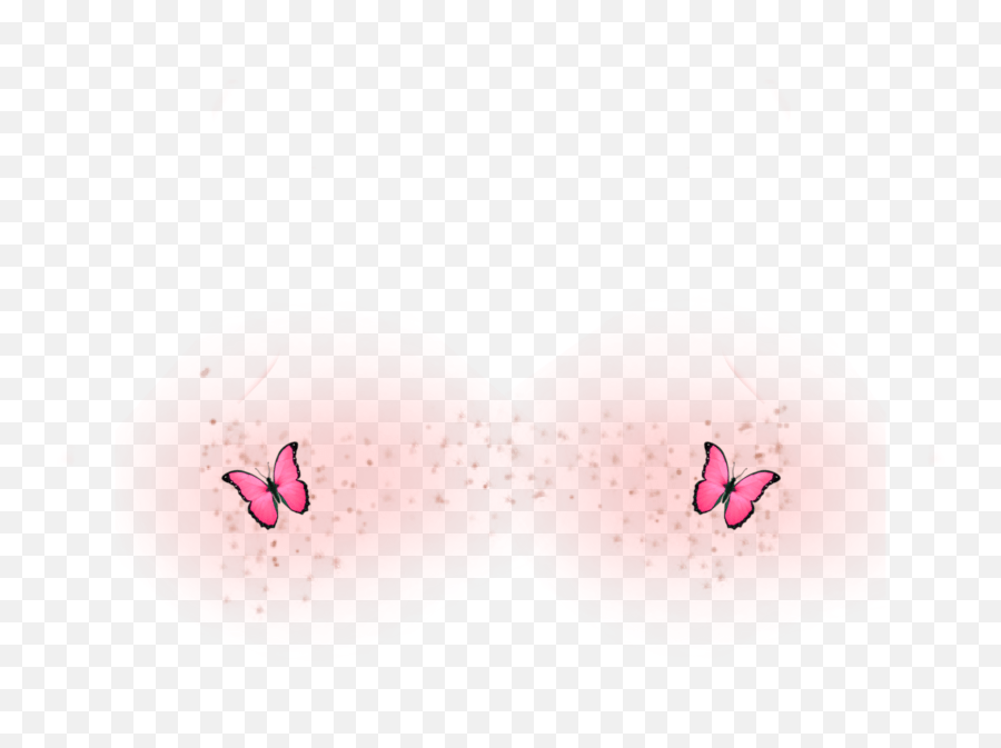 Freckles Sticker Pink Butterfly Emoji Transparent,Butterfly Emoji