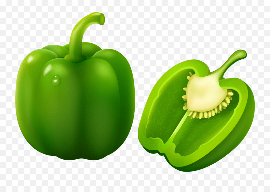 Fruits And Green Bell Pepper Clipart Emoji,Bell Pepper Emoji free transparent emoji