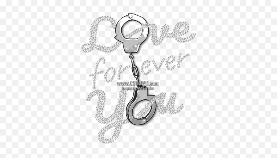 Love You Forever Handcuffs Motif Illustration Emoji,Is There A