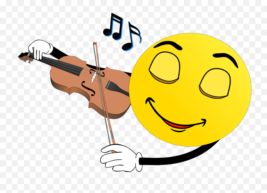 Violin Instrument Classical Smiley Emoji,Music Note Emoticon free