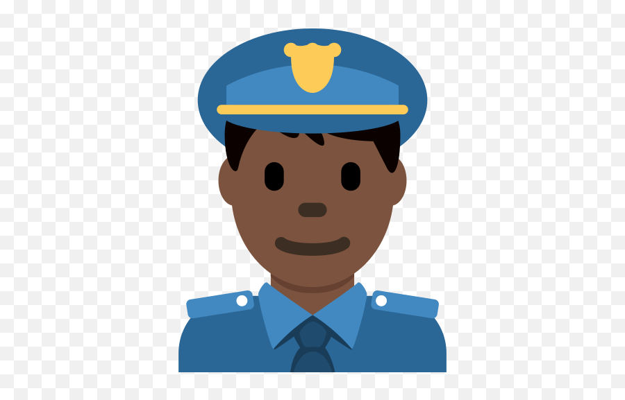 Police Officer Emoji With Dark Skin Tone Meaning And Man Police