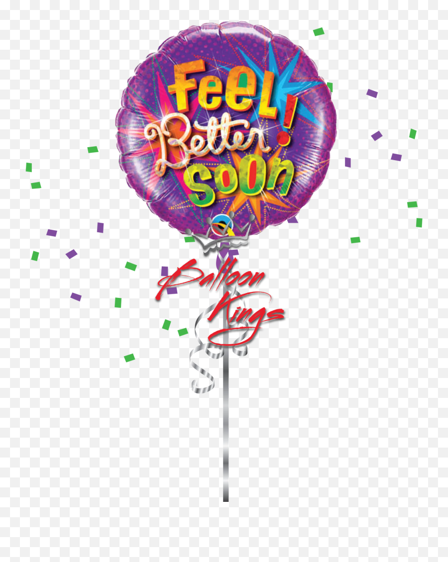 Feel Better Soon Stars Balloon Emoji,Feel Better Emoji free