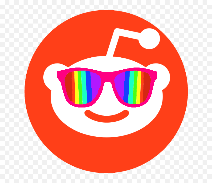 Snoo With Rainbow Glasses Looks Like Simandar Petition Reddit Logo Png Download Emoji