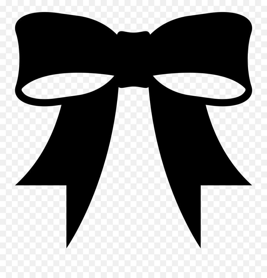 Clipart Bow Emoji Clipart Bow Emoji Transparent Free For Ribbon B W