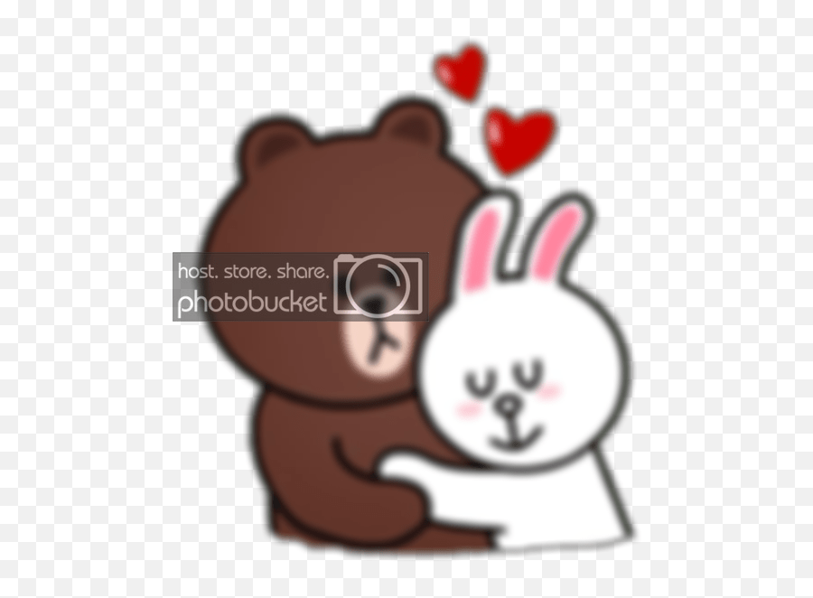 Brown Hug Cony Emoji,Cuddle Emoticons free transparent emoji