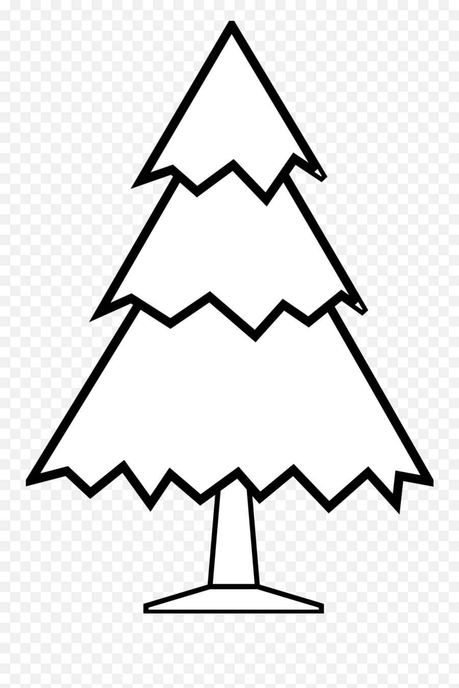Emoji Clipart Black And White Emoji Simple Christmas Tree Clipart