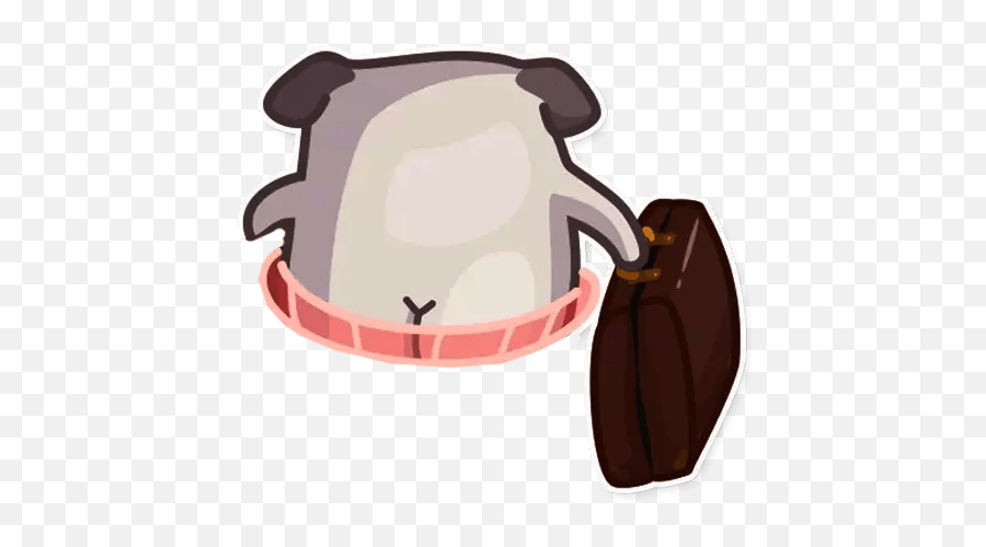 Doug The Angry Pug Emoji Whatsapp Cartoon Food Pug,Coffee Poodle