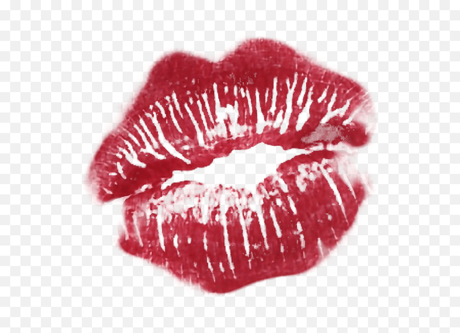 Lip Kiss Kisses Lipstick Red Sticker Transparent Kiss Emoji,Kiss