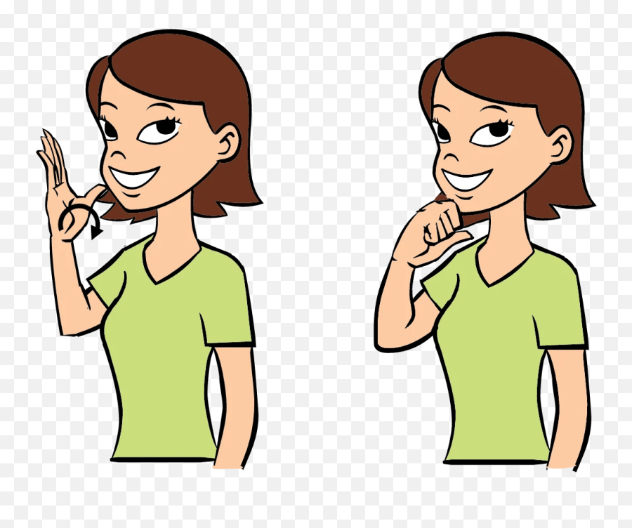 Beautiful Sign Language For See Emoji,Chin Rub Emoji free