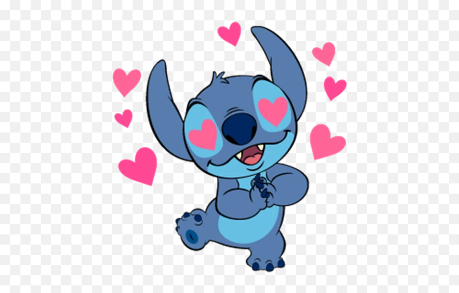 Stitch 1 Stickers For Whatsapp Stickers De Stitch Enamorado Emoji