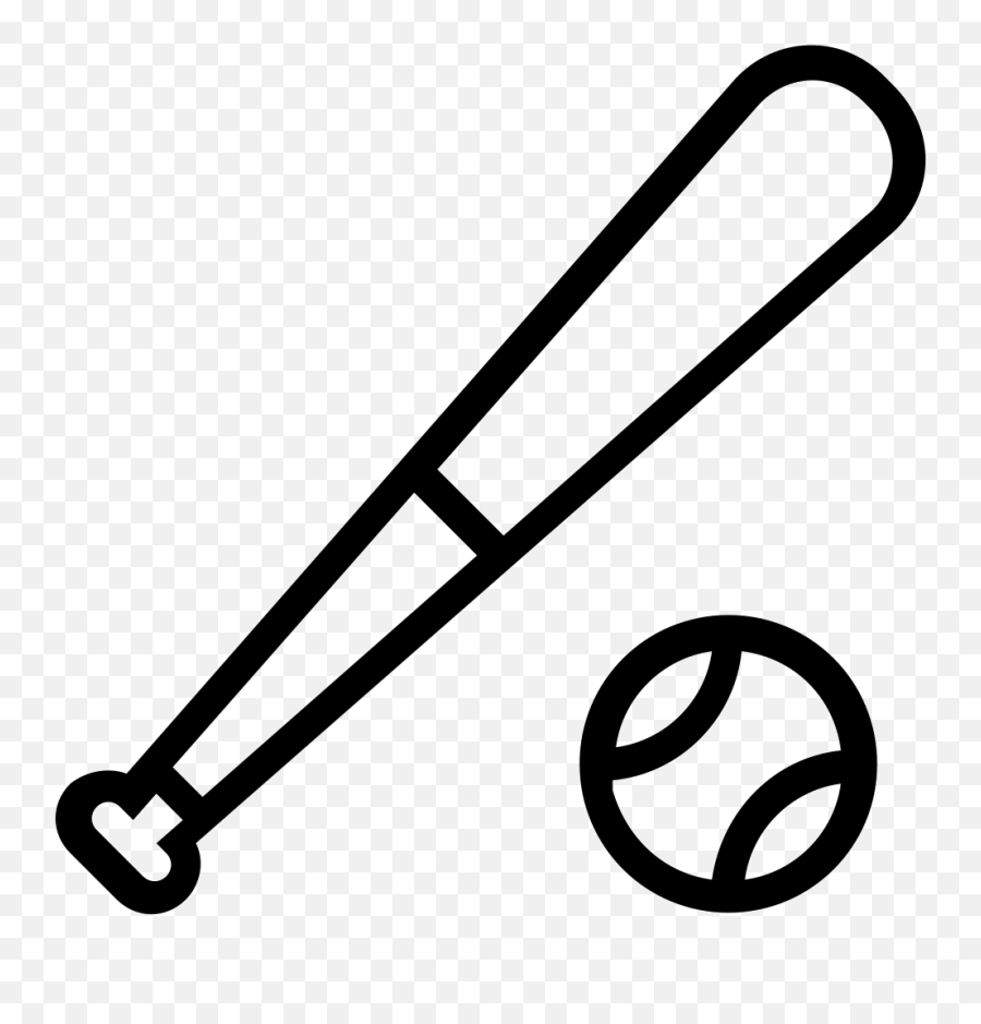 Baseball Bat Cross With Ball Banner Clipart Of Bat And Ball Emoji,Bat