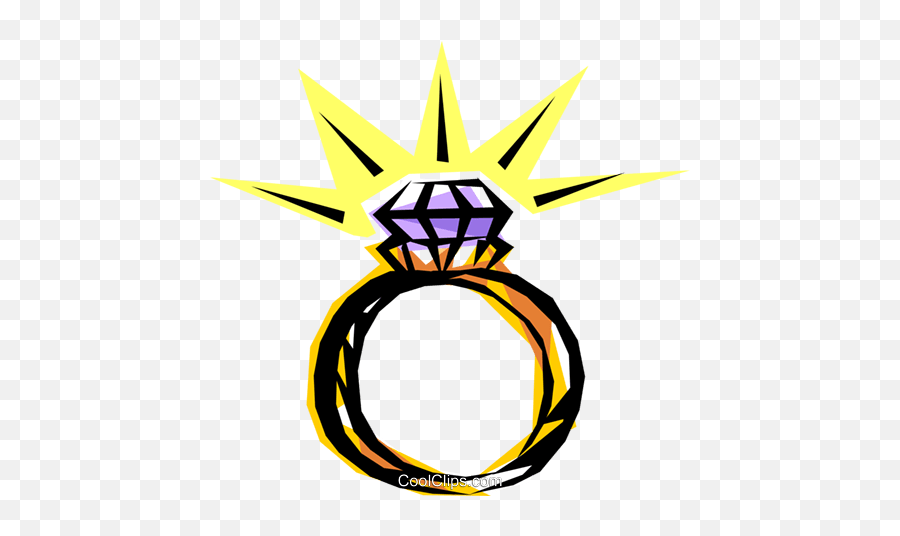Diamond Ring Clipart Free Gold Clip Art Engagement Ring Emoji,Ring