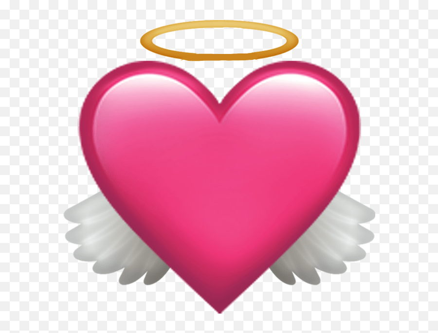 Emoji Emotion Love Cute Heart Wings Freetoedit Emoji Angel Png,Heart