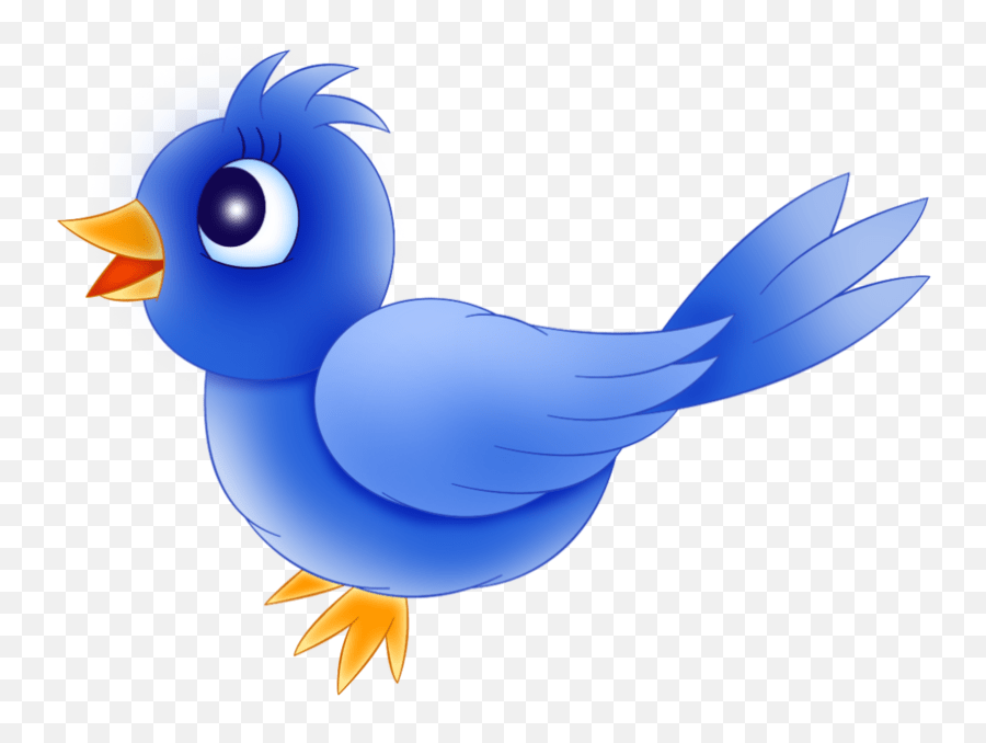 Bird Clipart Cartoon Blue Bird Emoji,Two Birds With One Stone Emoji