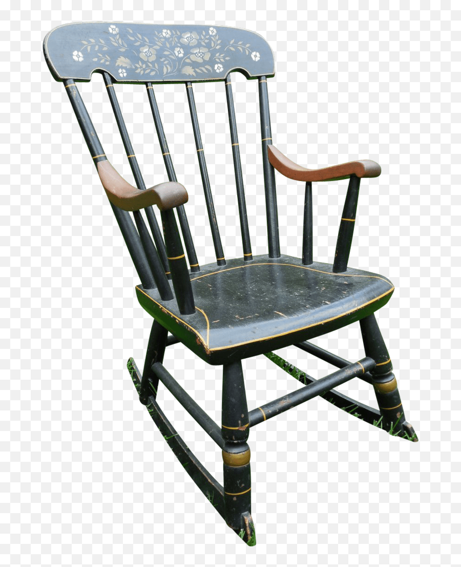 Stenciled Armed Boston Rocker Rocking Chair Emoji,Rocking Chair Emoji