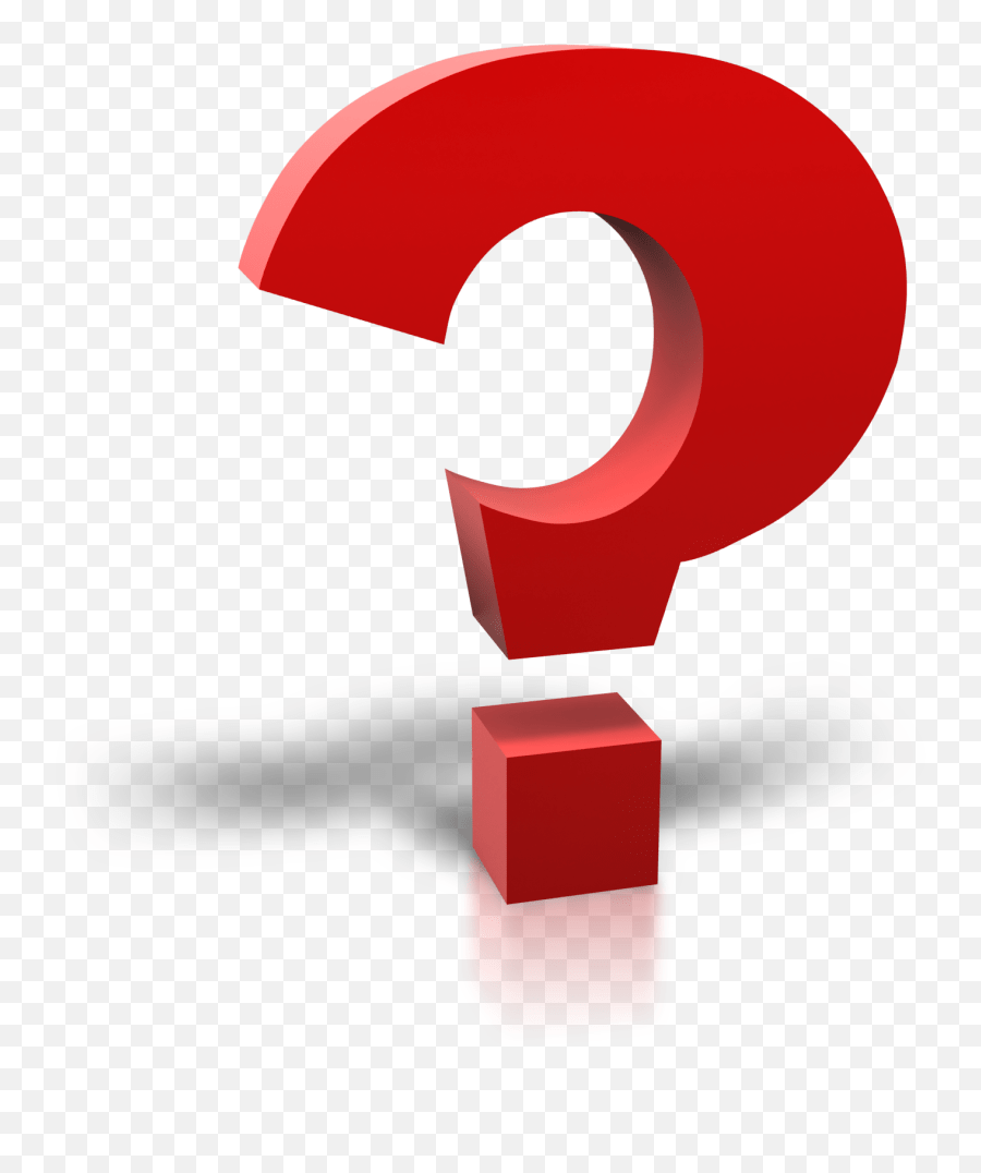 Question Mark 3d Transparent Png 3d Question Mark Icon Png Emoji,Red