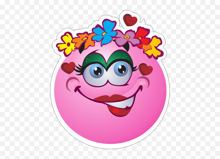 Flower Girl Emoji Decal Smiley,Flower Girl Emoji free transparent