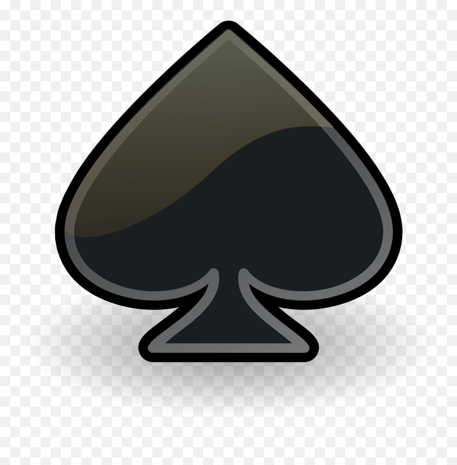Spades Black Card Spade Games Ace Card Png Transparent Emoji,Poker