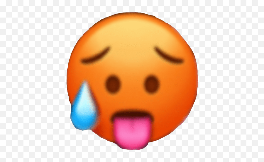 Sweating Sweatingemoji Emoji Sticker Apple Hot Emoji,Sweating Emoji