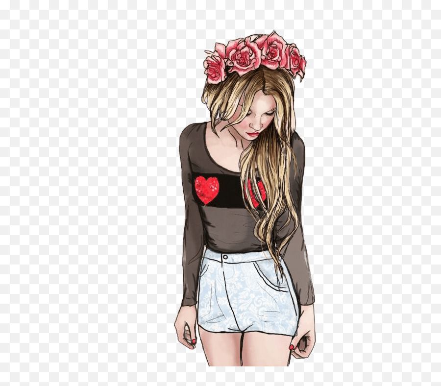 Isagonzl469 Flower Girl Emojisticker Emoji Stikers Flow Drawing