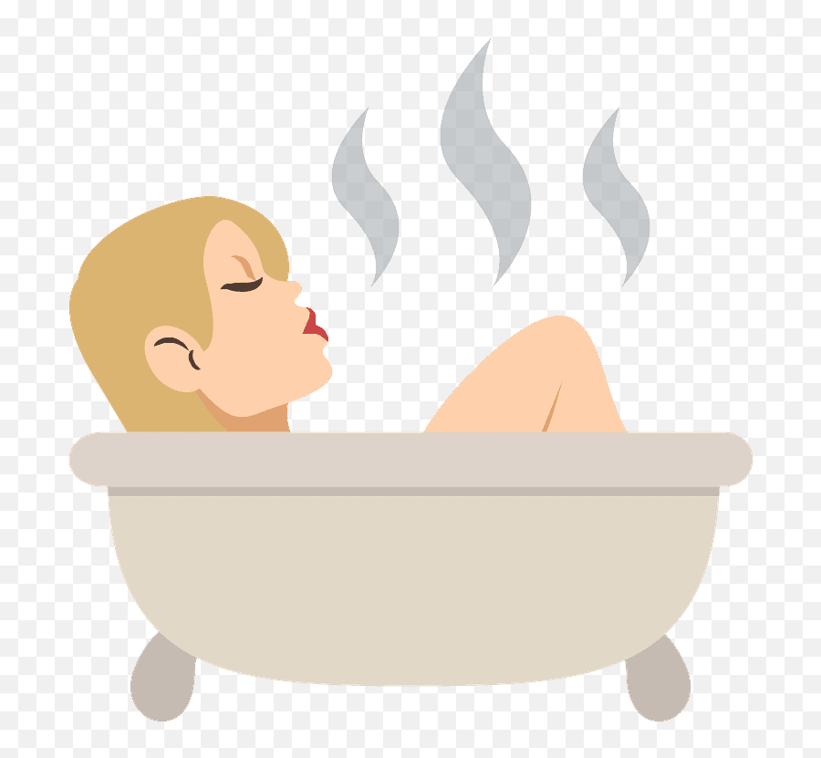 Person Taking Bath Emoji Clipart Free Download Transparent Bathing