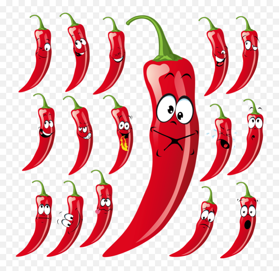Peppers Everything Cartoon Transparent Background Chilli Pepper Emoji,Chilli Emoji free