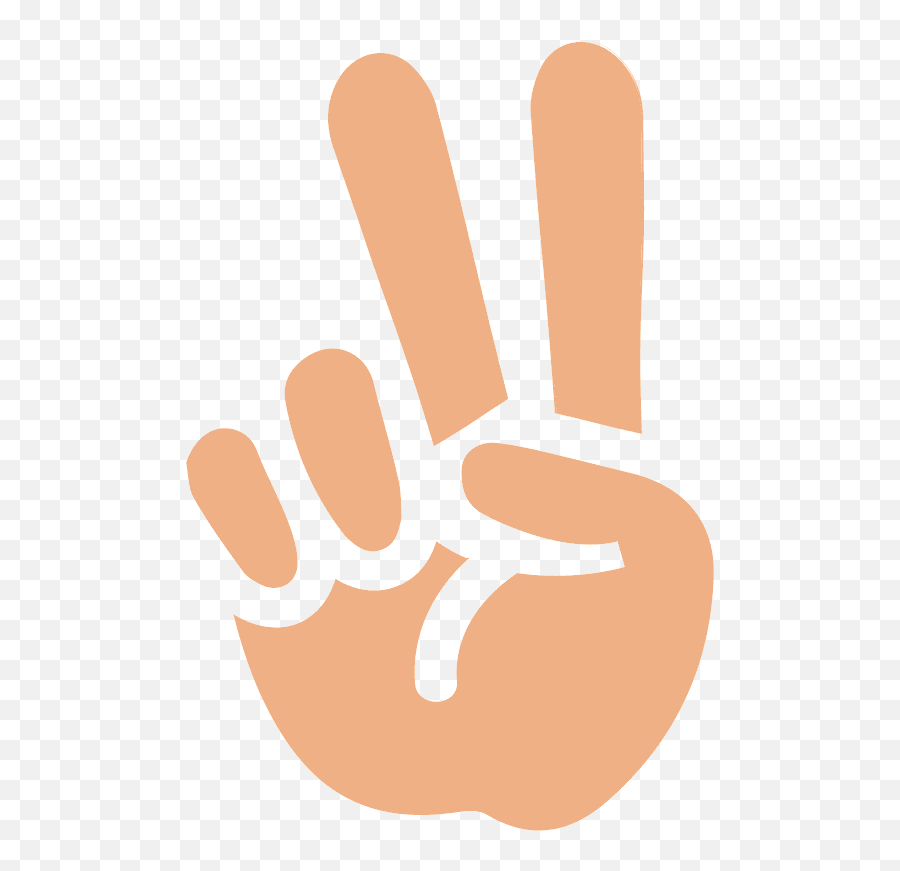 Victory Hand Emoji Clipart Sign Language,Victory Emoji free