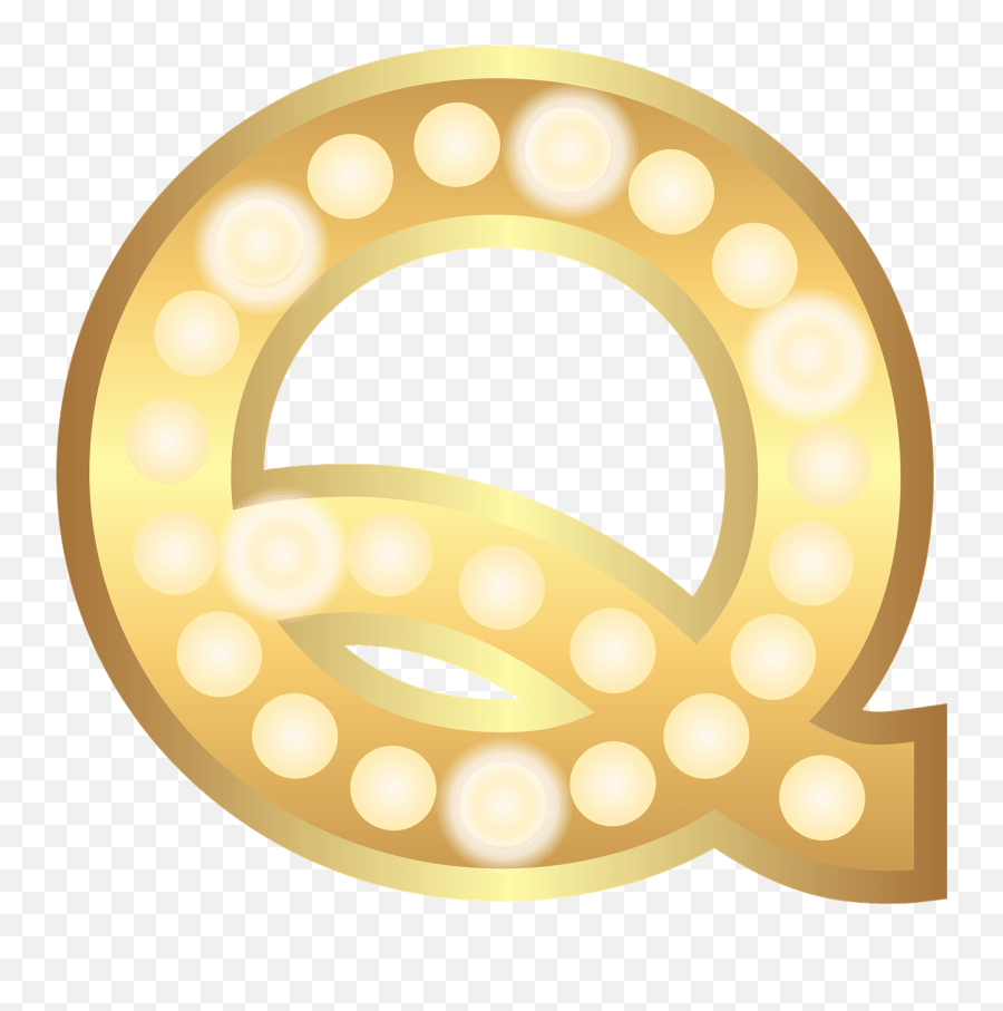 Q Glamour Gold Lights Theater Letter Iglesia De San Juan De La Palma