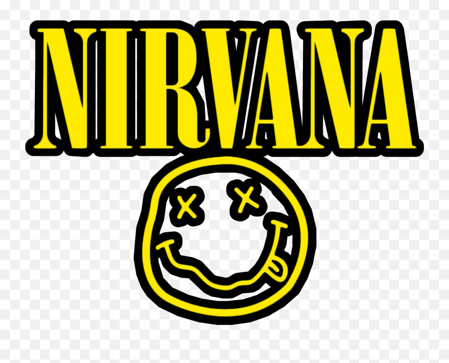 Logo Nirvana Rock Music Band Kurtcobain Nirvana Nirvana Emoji,Rock