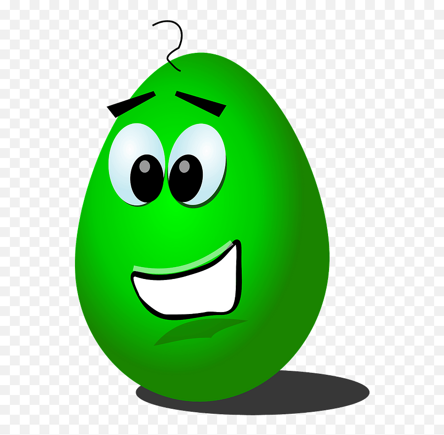 Green Comic Egg Clipart Egg Clip Art Emoji,Egg Emoticon free