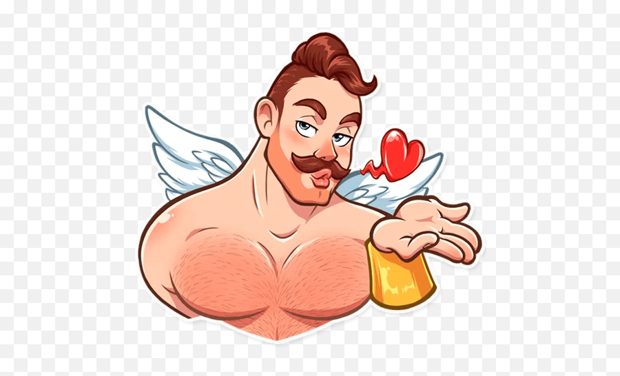 Cupid Telegram Sticker Emoji,Cupid Emoji free transparent emoji