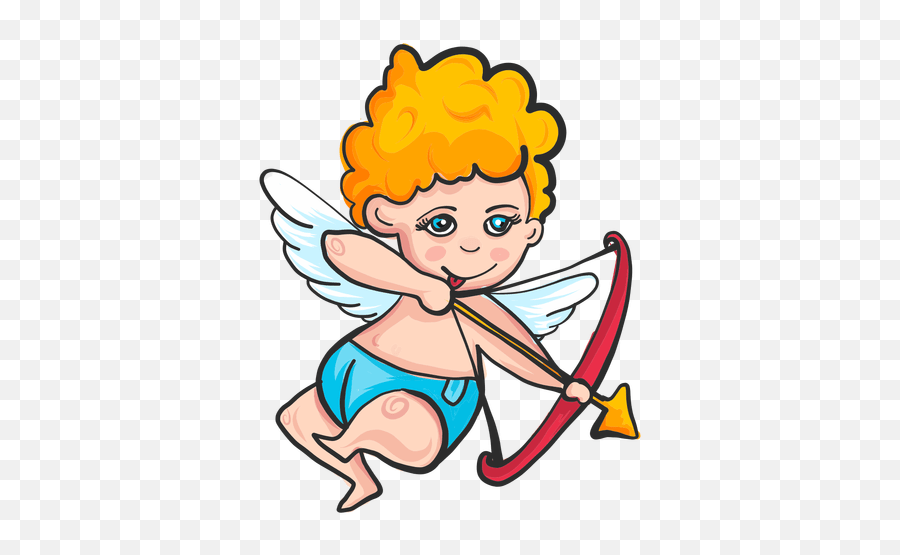 Cupid Shooting Arrow Cartoon Cupido Png Emoji,Bow Down Emoji free transparent emoji