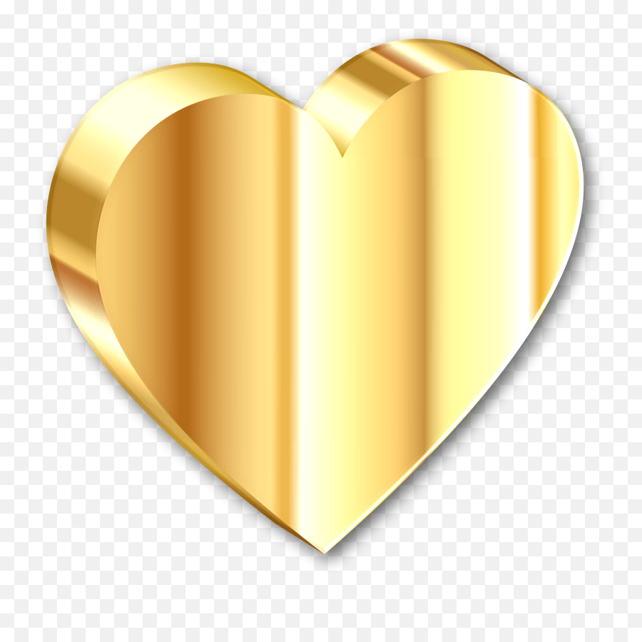 Download Hd Big Image Clipart 3d Heart Gold Emoji,Gold Emoji free