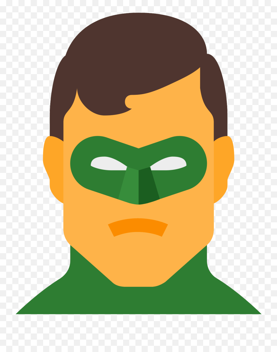 Green Lantern Dc Icon Greenlantern Movie Heroes Face Flat Icon Emoji