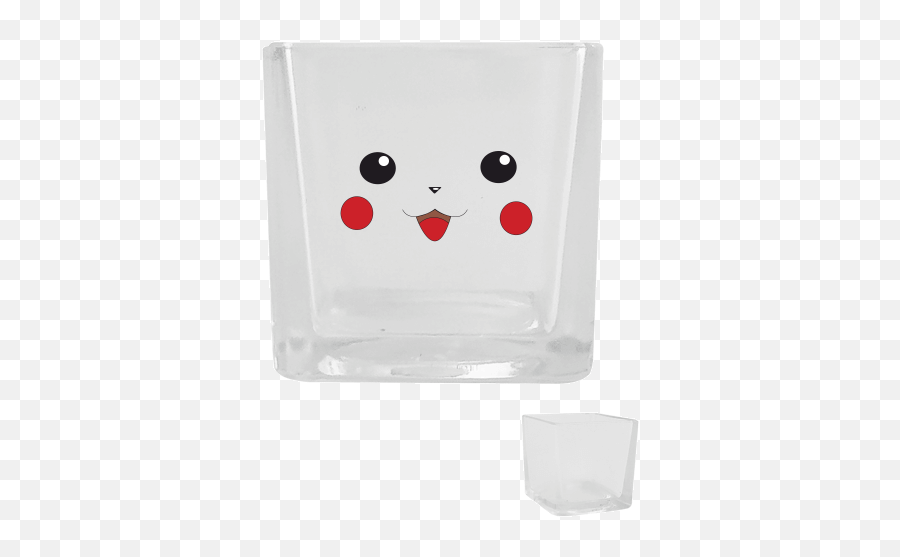 Personalised Square Glass Candle Holder Cartoon Emoji,Candle Emoticon