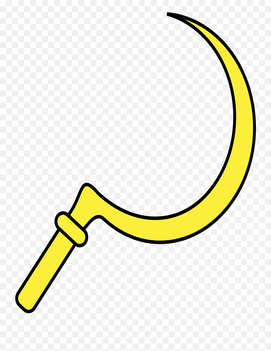 Open Yellow Sickle Emoji,Hammer Sickle Emoji free transparent emoji