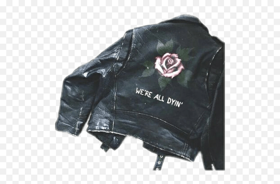 Jacketroseleatherleatherjacket Leather Jacket Emoji,Leather Jacket