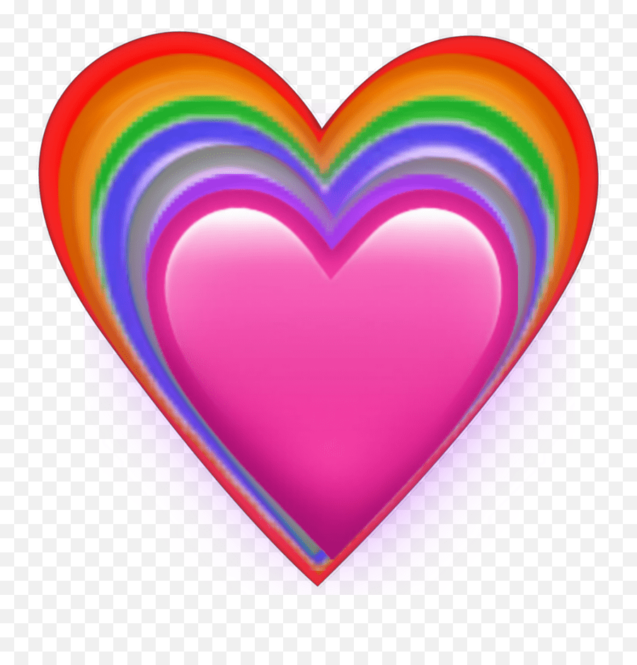 Rainbow Heart Emoji Heart,Rainbow Heart Emoji free transparent